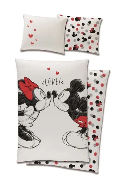 Minnie and Mickey, 2-piece bedding set, 140x200 cm