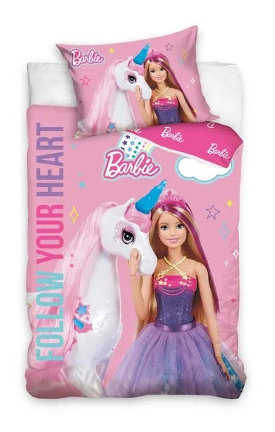 Barbie, 2-piece cotton bedding set, 100x135 cm