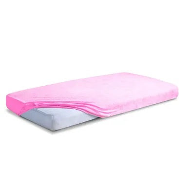 Matex, Classic, fitted terry sheet, pink, 90x200 cm