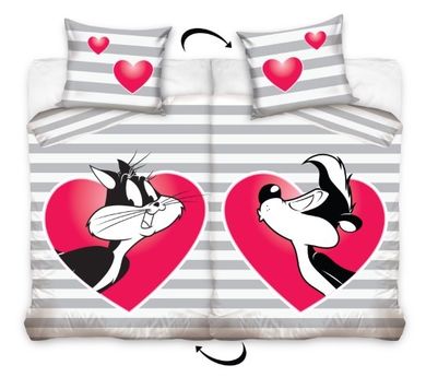 Looney Tunes, 2-piece Renforce bedding set, 160x200 cm