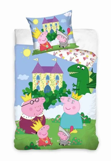 Peppa Pig, 2-piece cotton bedding set, 140x200 cm