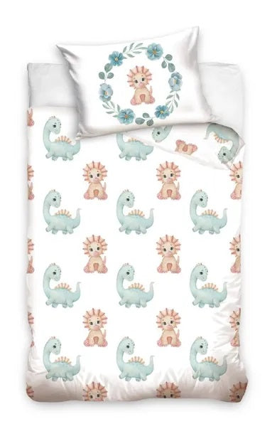 Dinosaurs, 2-piece baby bedding set, 100x135 cm