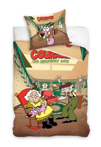 Courage - the cowardly dog, 2-piece bedding set, 160x200 cm