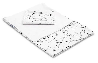 Sensillo, Constellation, 2-piece bedding set, white, 100x135 cm