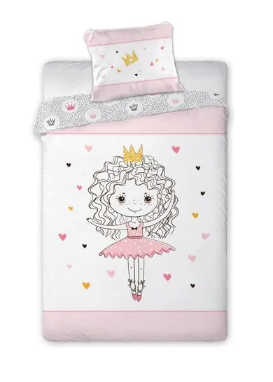 LuLuLand, Pink Princess, 2-piece bedding set, 160x200 cm