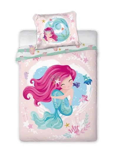 Cuddles, Mermaid, 2-piece cotton bedding set, 100x135 cm