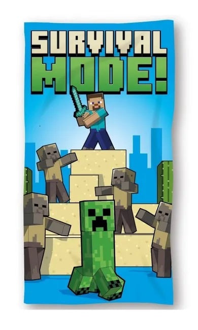 Minecraft, cotton towel, 70x140 cm