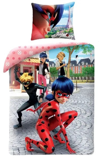 Miraculous: Ladybug and Cat Noir, 2-piece bedding set, 140x200 cm