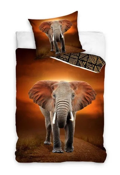 Elephant, 2-piece bedding set, 160x200 cm