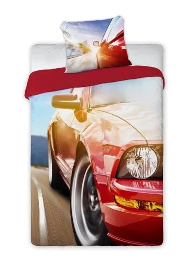 Car, 2-piece bedding set, 160x200 cm