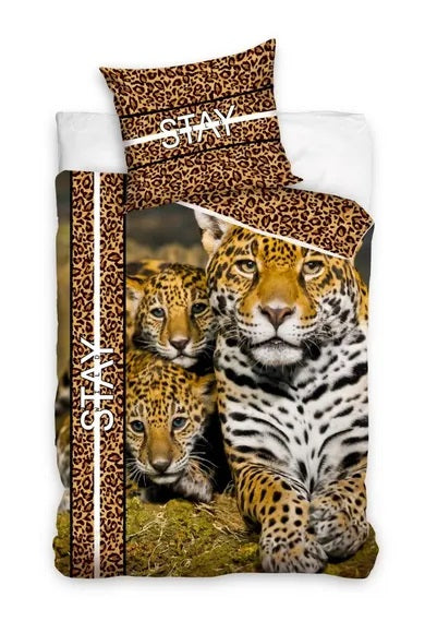 Leopard, 2-piece bedding set, 160x200 cm