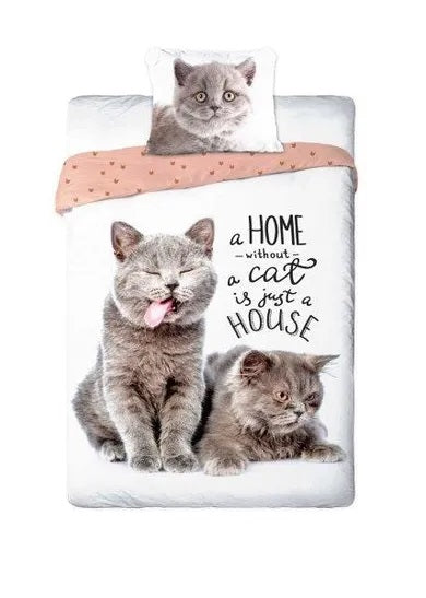 Best Friends, Cat, 2-piece bedding set, 140x200 cm