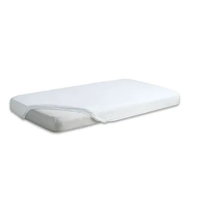 Matex, Gold, satin fitted sheet, white, 90x200 cm