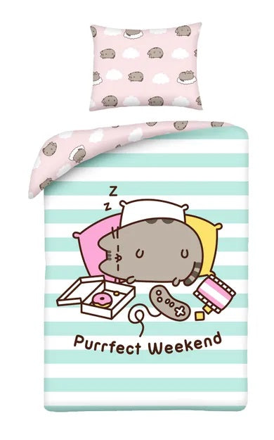 Pusheen, 2-piece cotton bedding set, 140x200 cm