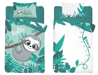 Sloth, 2-piece bamboo bedding set, 100x135 cm