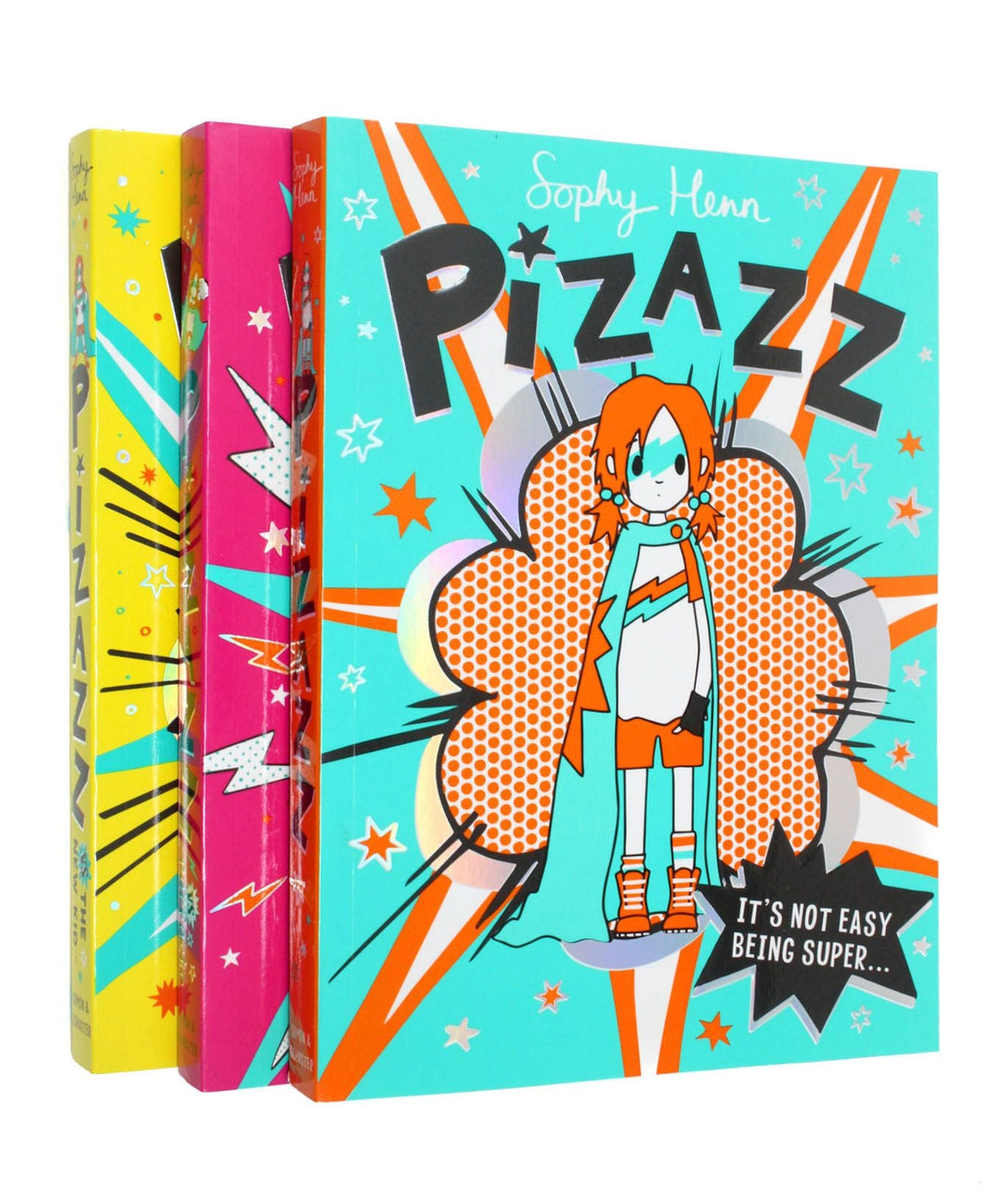 Pizazz Series The Super Awesome New Superhero 3 Books Collection Set By Sophy Henn(Pizazz, Pizazz vs The New Kid & Pizazz vs Perfecto