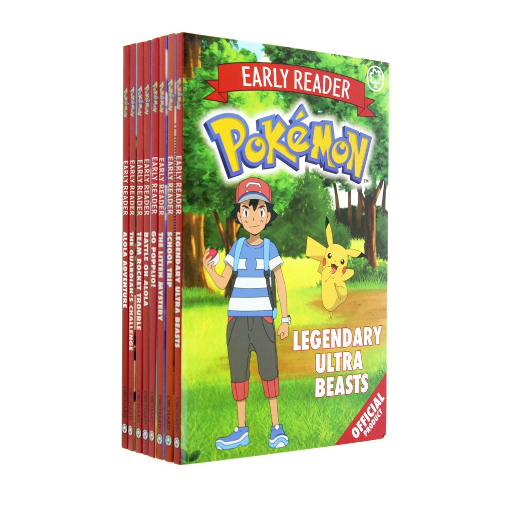 The Official Pokemon Early Reader 8 Books Box Set Collection With Full Colour Illustrations