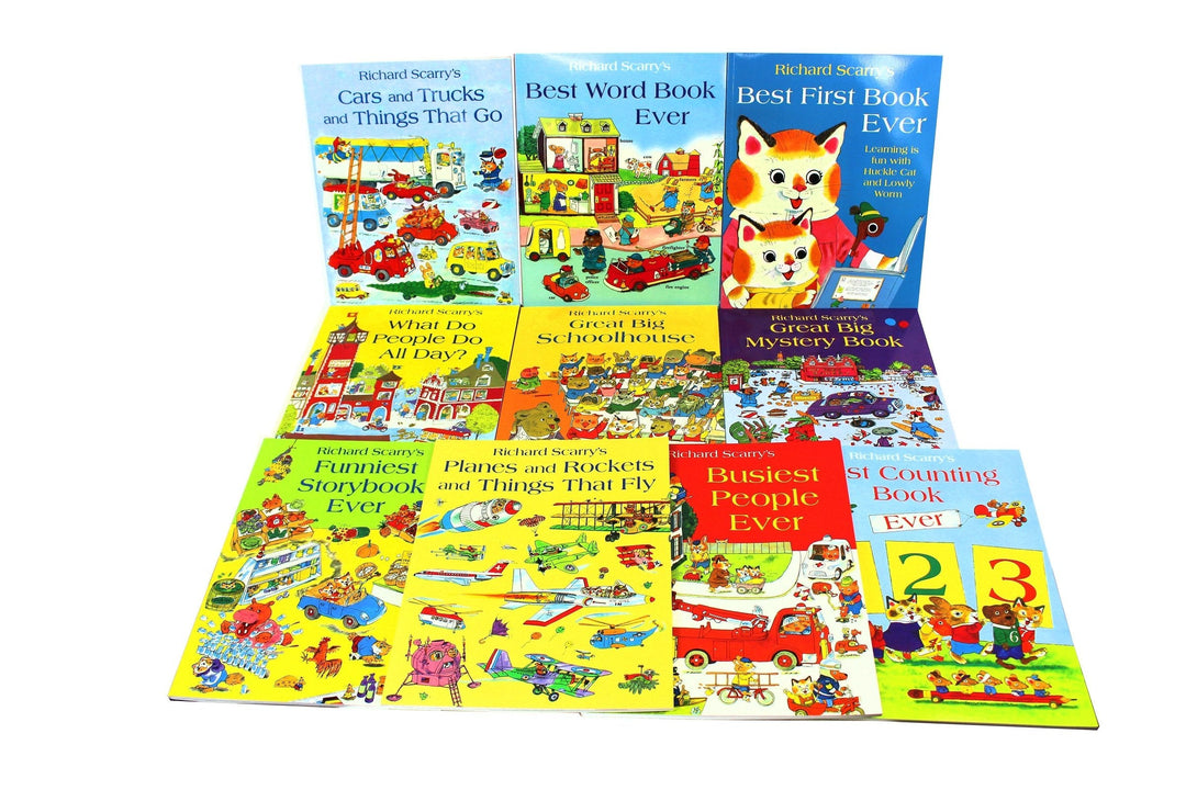 Richard Scarry Collection 10 Books set Best First Book Ever