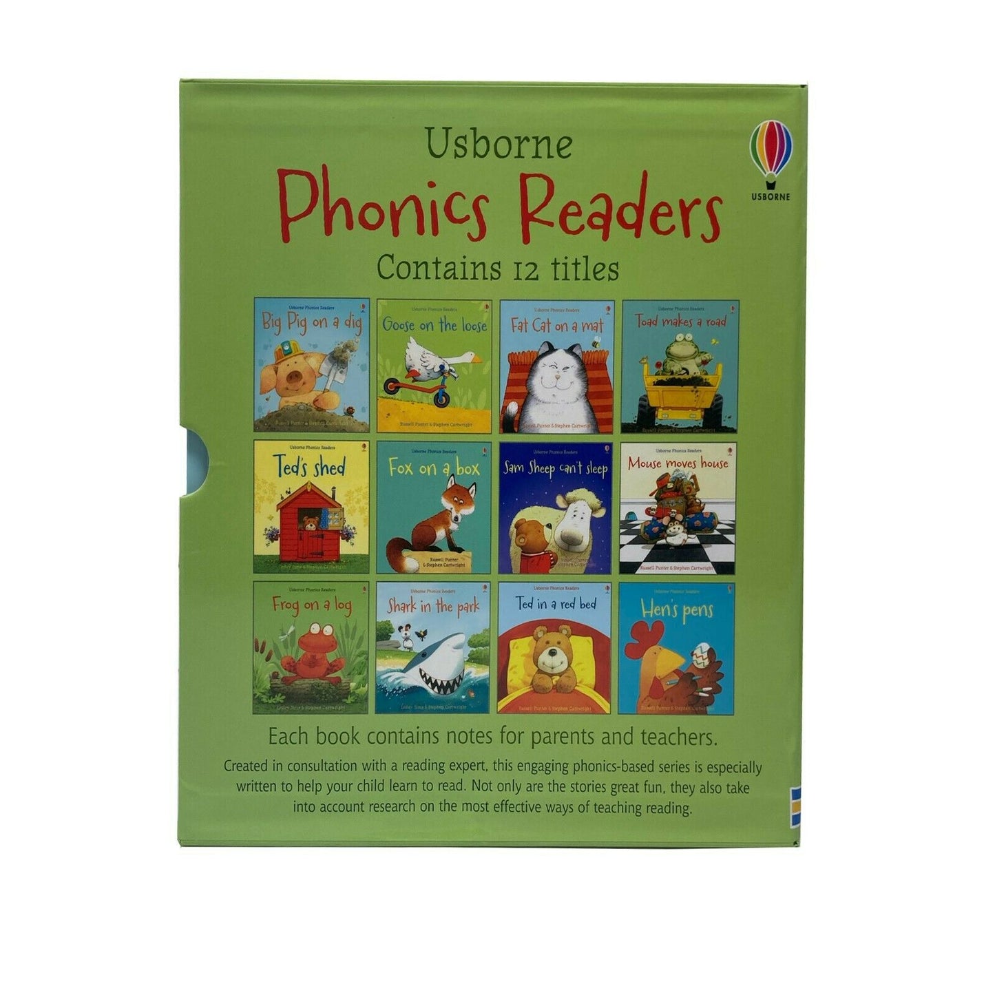 Σετ δώρου συλλογής βιβλίων Usborne Phonics Young Readers 12