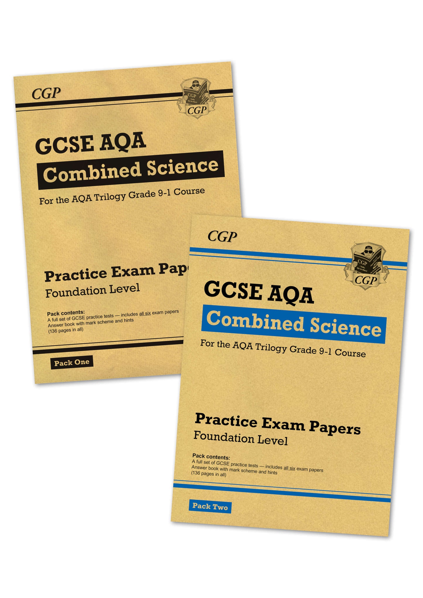 GCSE Combined Science AQA Practice Papers: Foundation Pack 1 & 2 Bundle