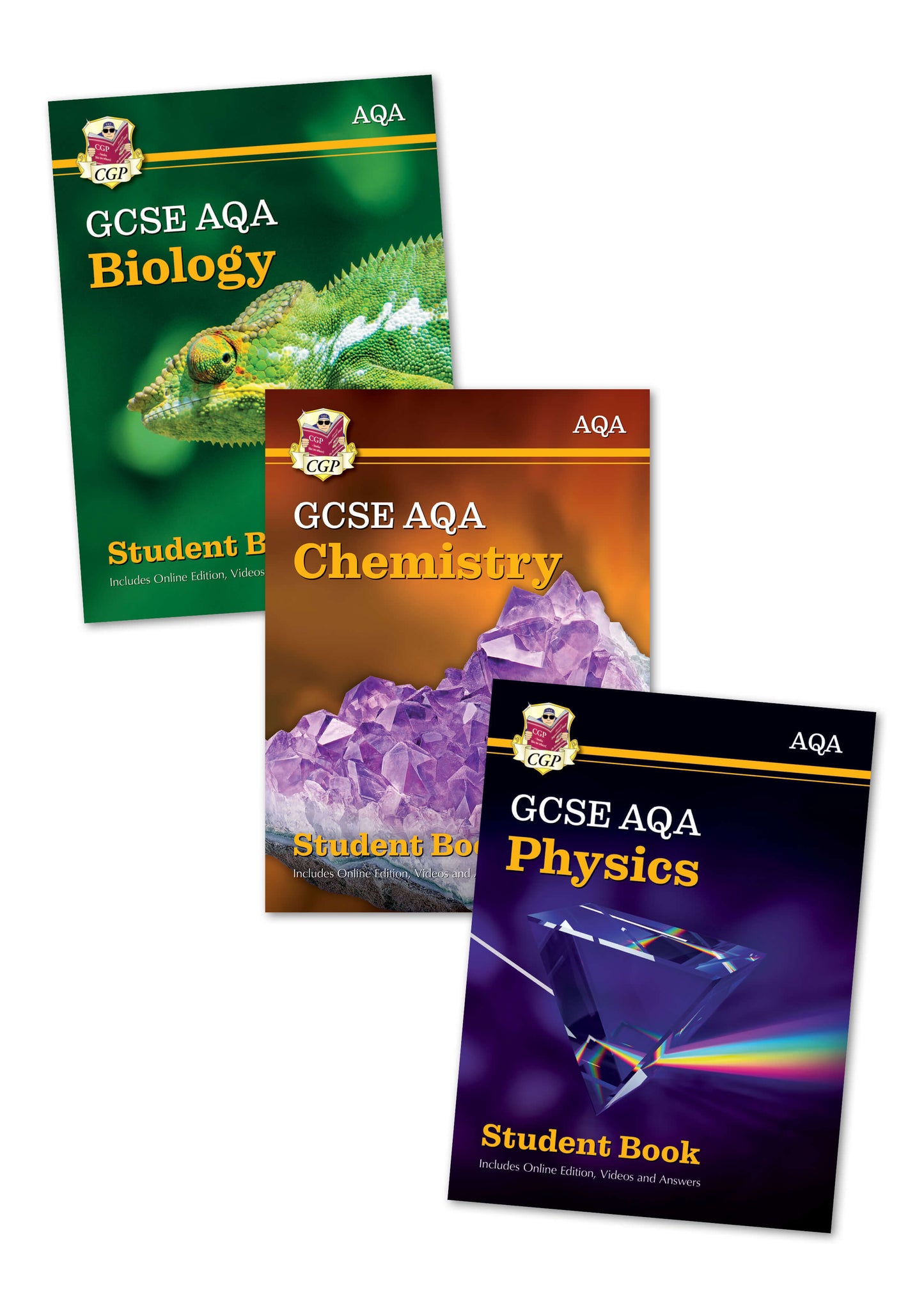 GCSE Biology, Chemistry & Physics AQA Student Book Bundle (includes Videos and Answers)