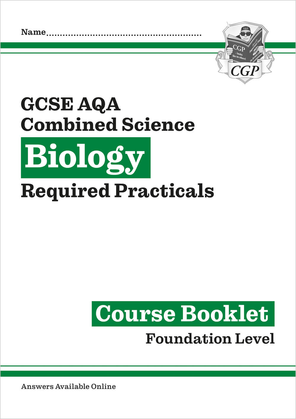 New GCSE Combined Science Biology AQA Required Practicals Course Booklet - Foundation