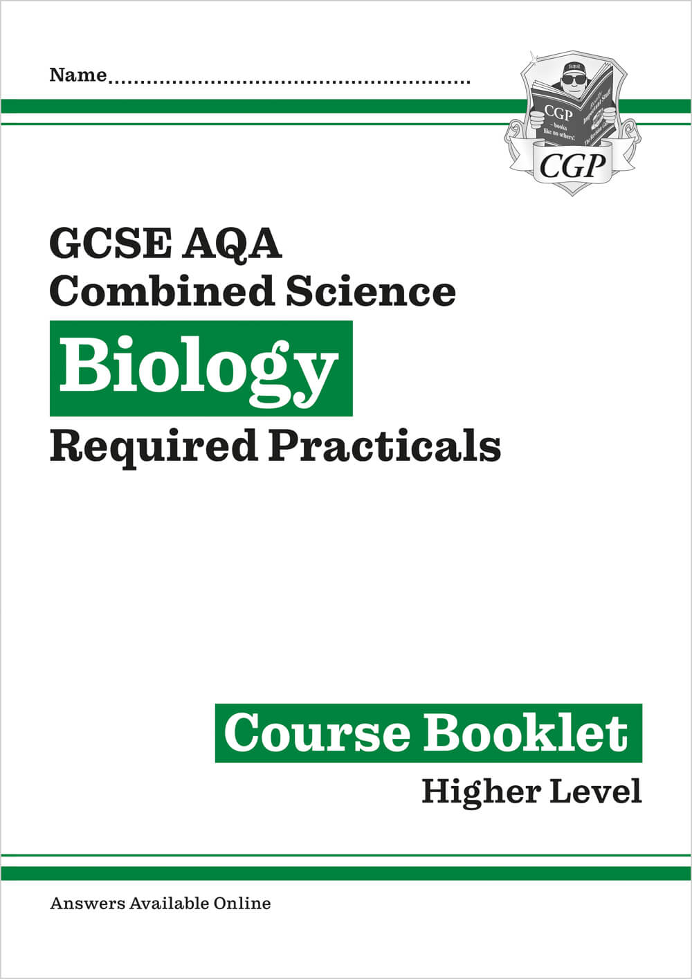 New GCSE Combined Science Biology AQA Required Practicals Course Booklet - Higher