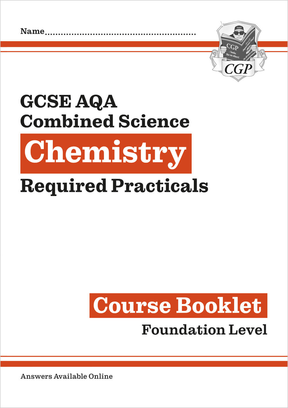 New GCSE Combined Science Chemistry AQA Required Practicals Course Booklet - Foundation