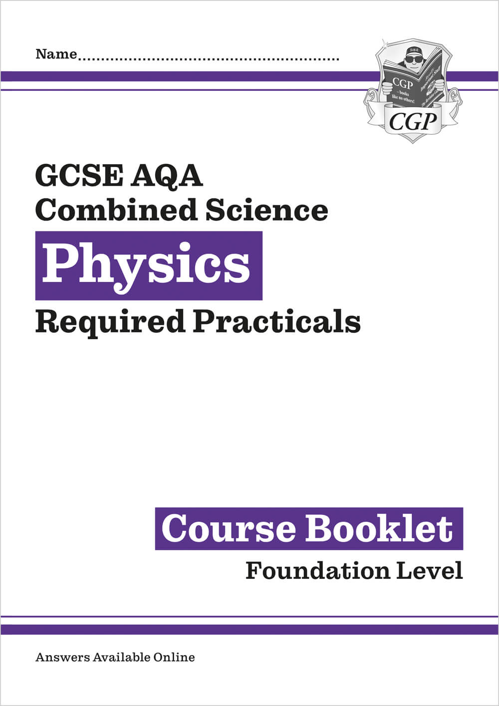 New GCSE Combined Science Physics AQA Required Practicals Course Booklet - Foundation