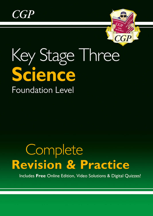 KS3 Science Complete Revision & Practice – Foundation (includes Online Edition, Videos & Quizzes)