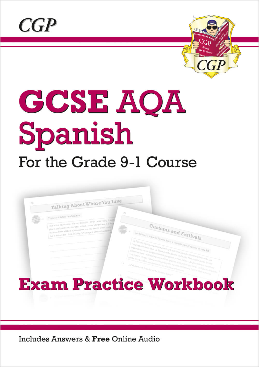 GCSE Spanish AQA Exam Practice Workbook: includes Answers & Online Audio (For exams in 2025)