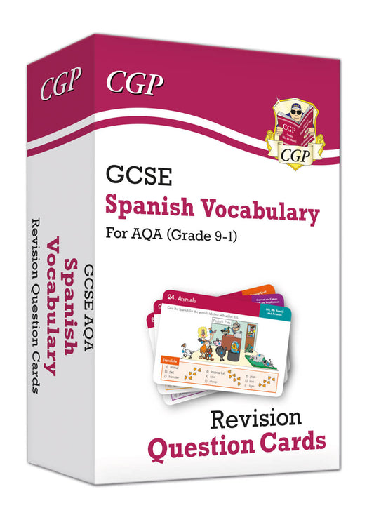 GCSE AQA Spanish: Vocabulary Revision Question Cards (For exams in 2025)