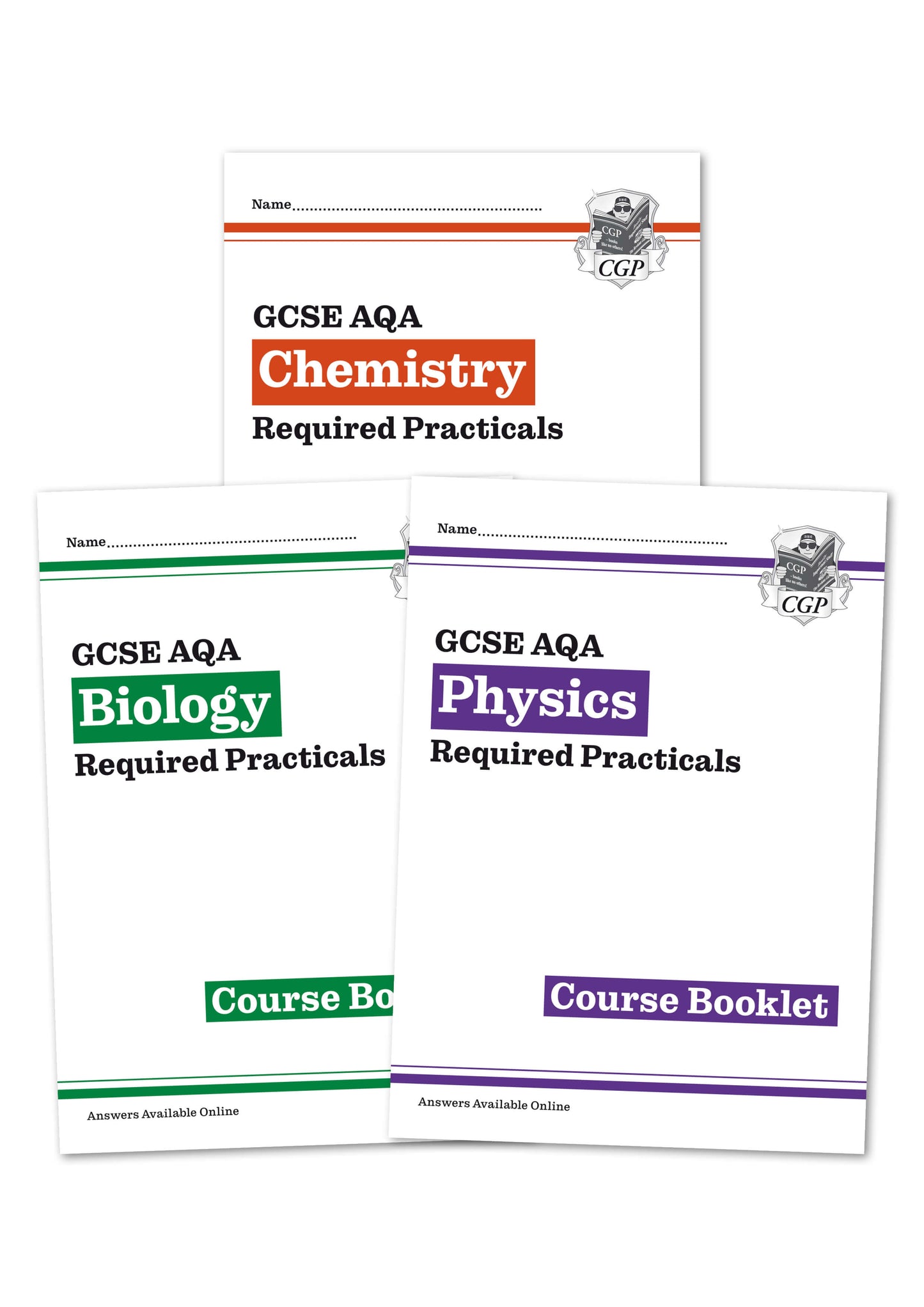 New GCSE Biology, Chemistry & Physics AQA Required Practicals Course Booklet Bundle