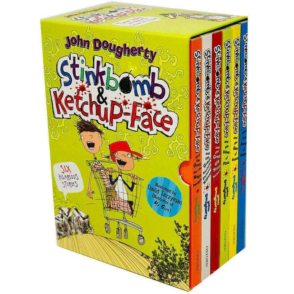 Stinkbomb & Ketchup Face Series 6 Books Collection Box Set By John Dougherty