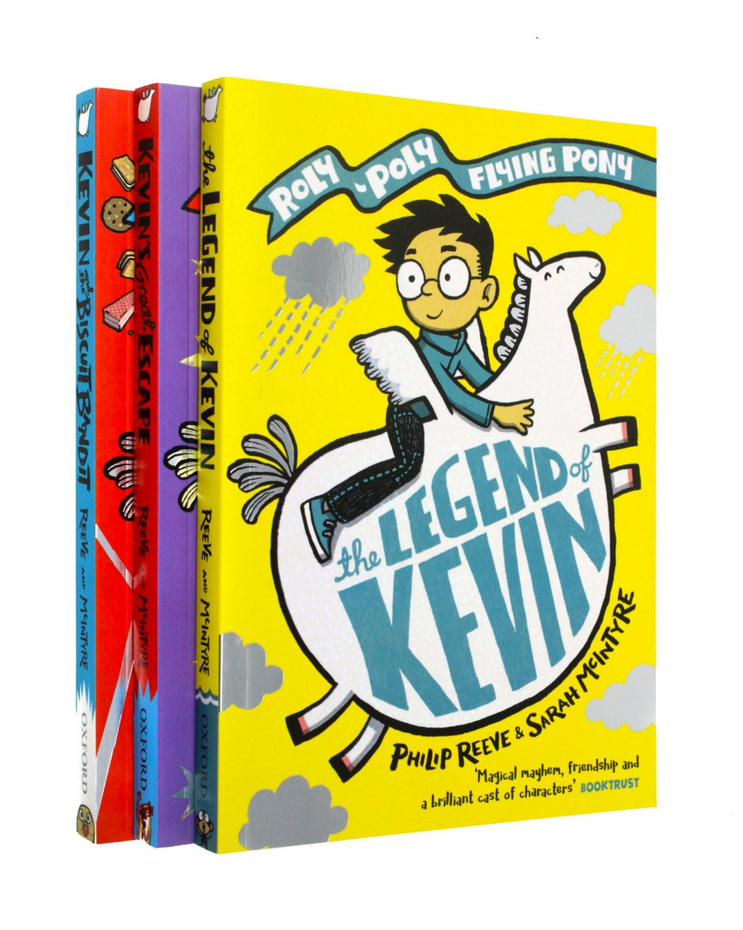 A Roly-Poly Flying Pony Adventure 3 Books Set ( Kevin and the Biscuit, Kevin's Great Escape, The Legend of Kevin)