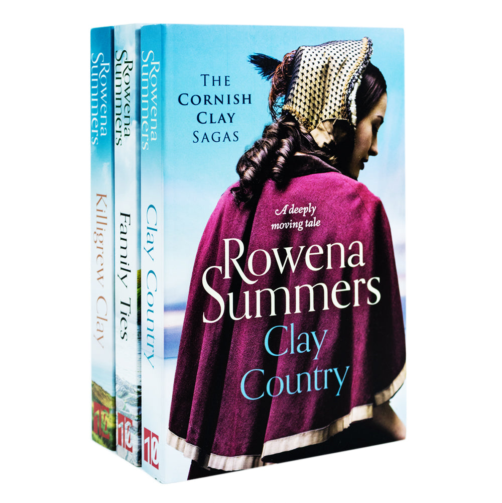 The Cornish Clay Sagas 3 Books Collection Set By Rowena Summers (Killigrew Clay, Clay Country, Family Ties)