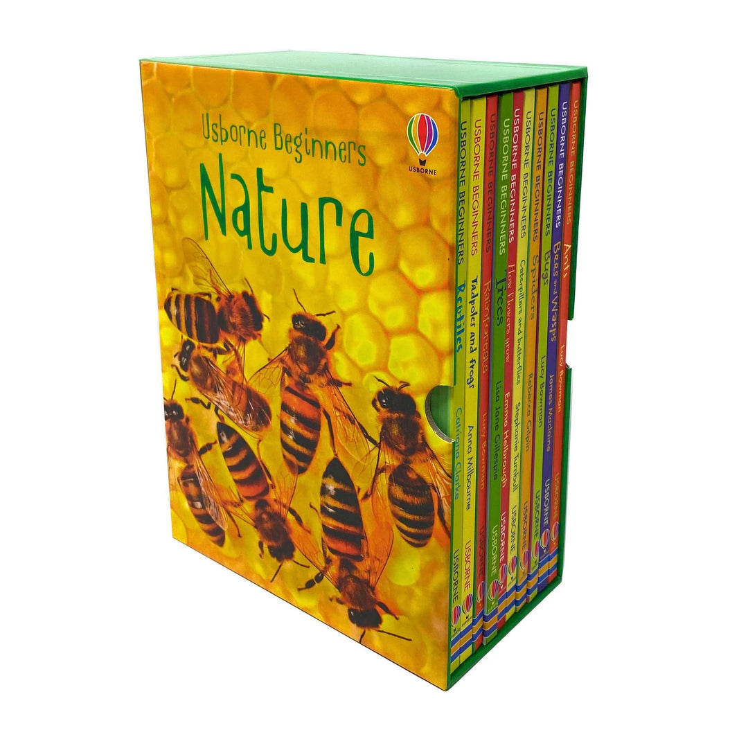 Usborne Beginners Nature 10 книг, набор в коробке (рептилии, тропические леса, деревья)