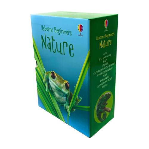 Usborne Beginners Nature 10 Books Box Set Reptiles, Trees HARDCOVER