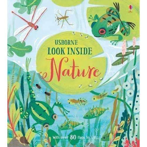 Σετ βιβλίων Usborne Look Inside Collection 6 - Space, Animal Homes, Our World, Seas and Oceans, Jungle, Nature