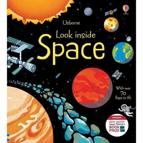 Σετ βιβλίων Usborne Look Inside Collection 6 - Space, Animal Homes, Our World, Seas and Oceans, Jungle, Nature