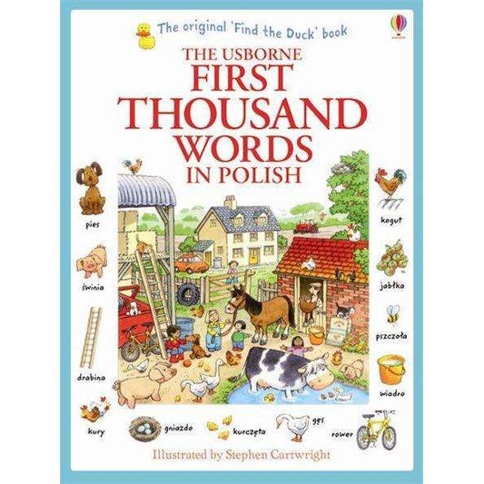 Usborne My First Thousand Words in Polish Book - - Illustrated picture and word book