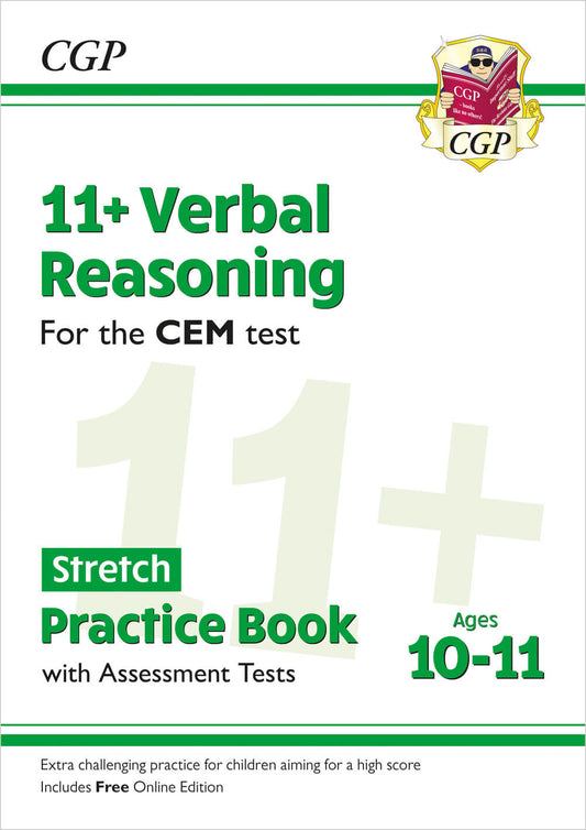 11+ CEM Verbal Reasoning Stretch Practice Book & Assessment Tests - Ages 10-11 (with Online Edition)