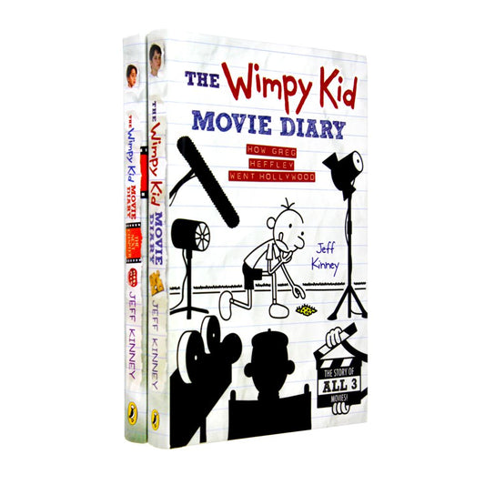 The Wimpy Kid Movie Diary Collection 2 Books Set By Jeff Kinney (The Next Chapter, How Greg Heffley Went Hollywood)